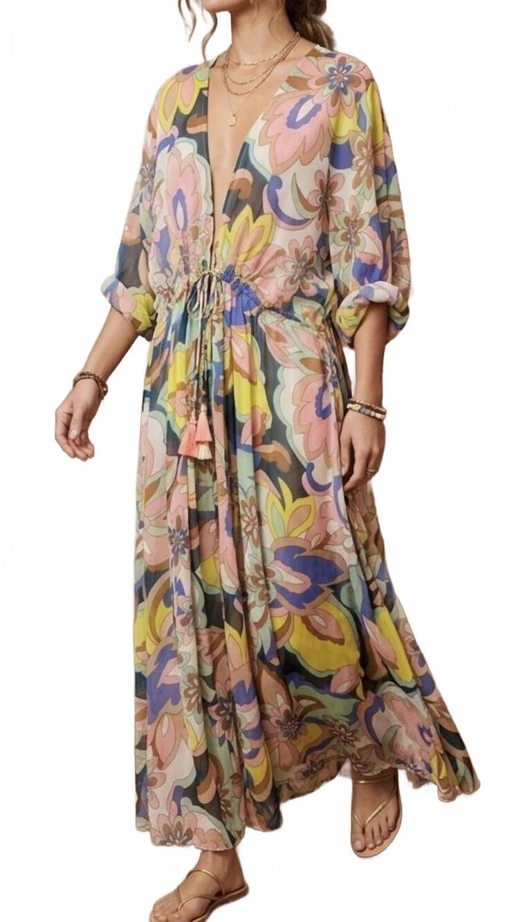 NEW RAMY BROOK pre-loved the austin dress in lemon yellow